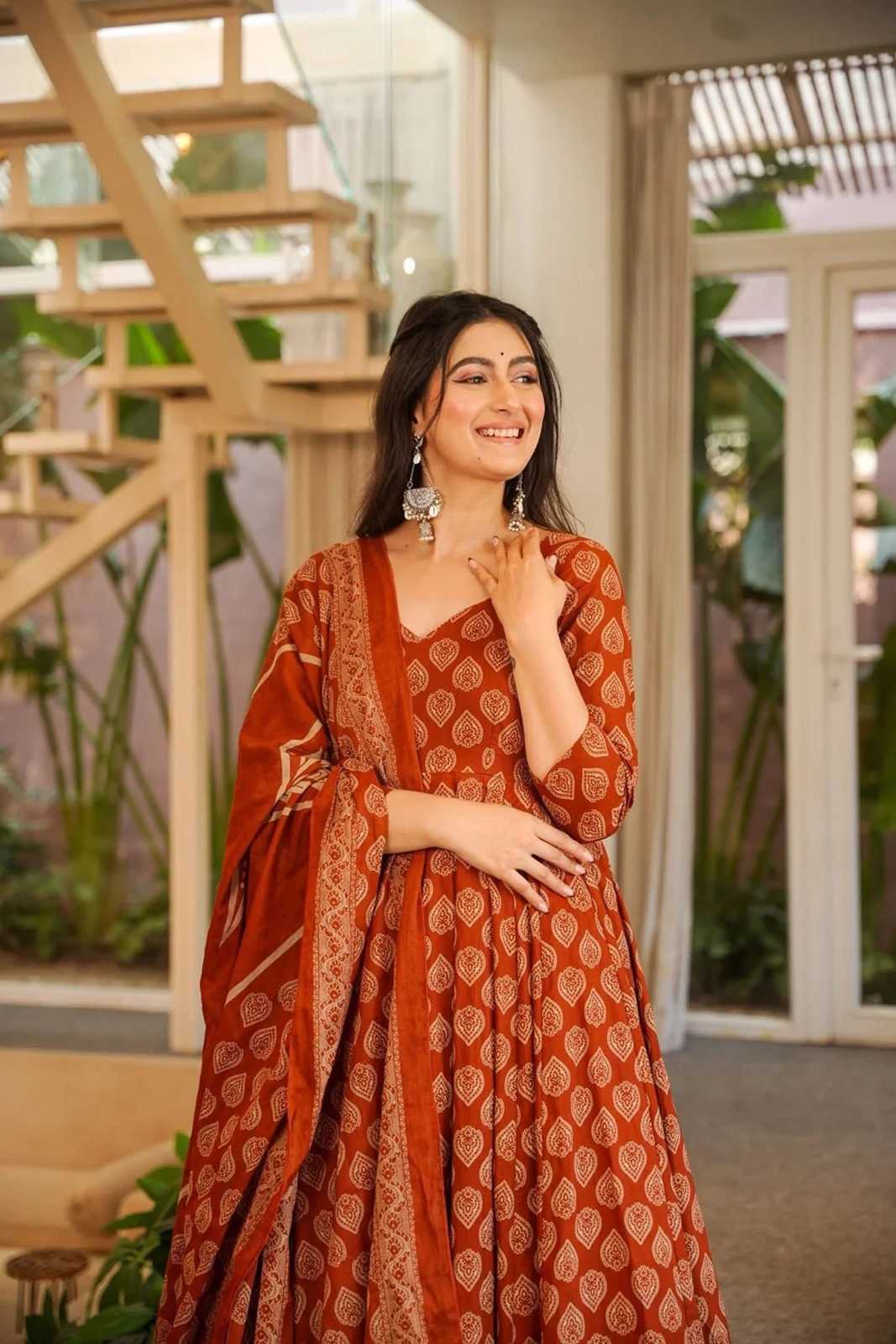 Soft Cotton Silk Palazzo Suit