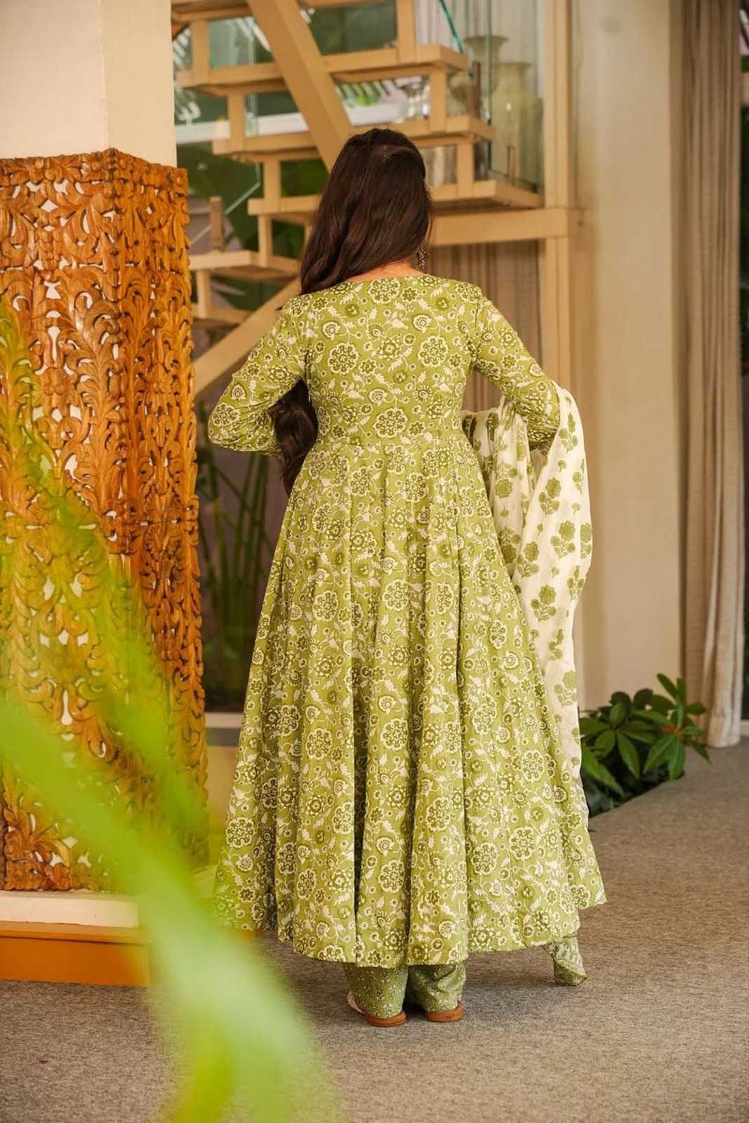 Soft Cotton Silk Palazzo Suit