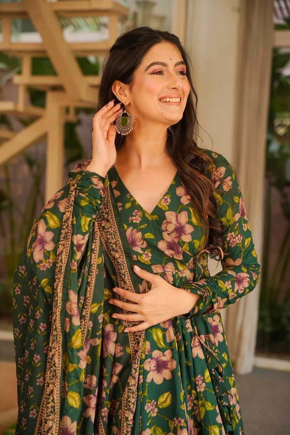 Soft Cotton Silk Palazzo Suit