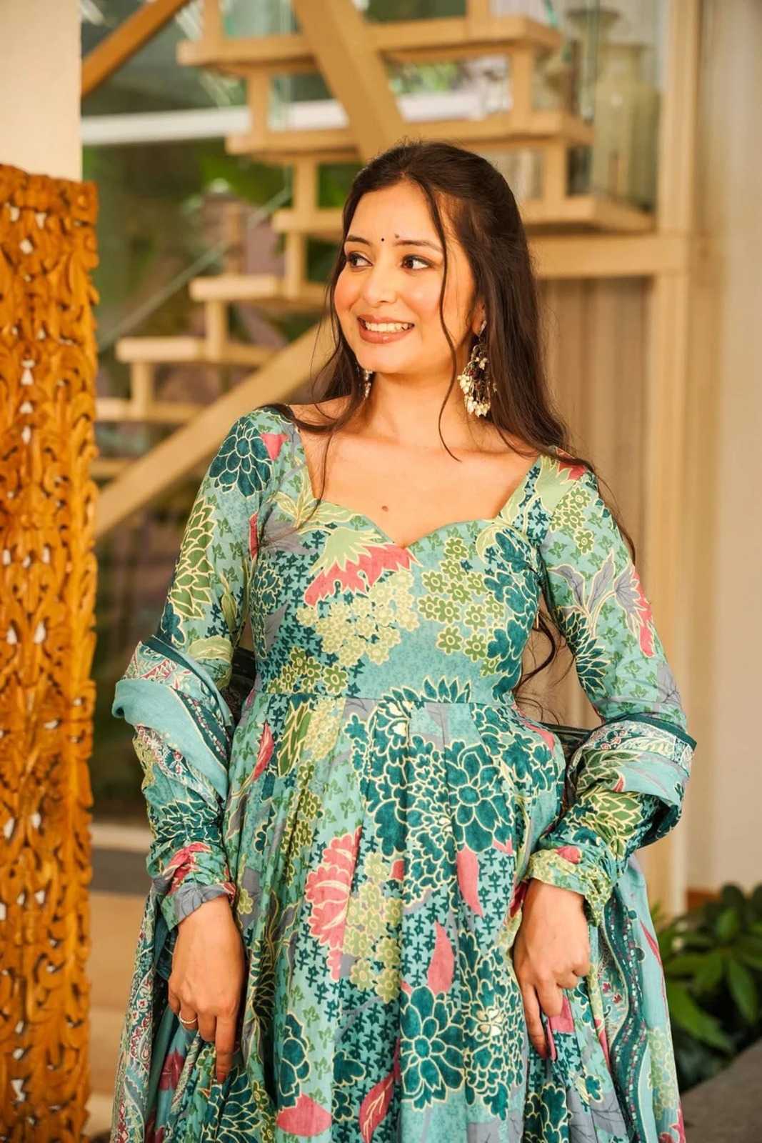 Soft Cotton Silk Palazzo Suit