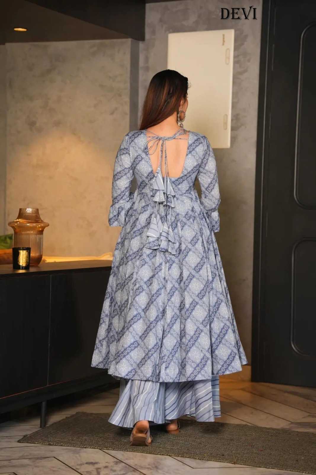 Soft Cotton Silk Printed Gown