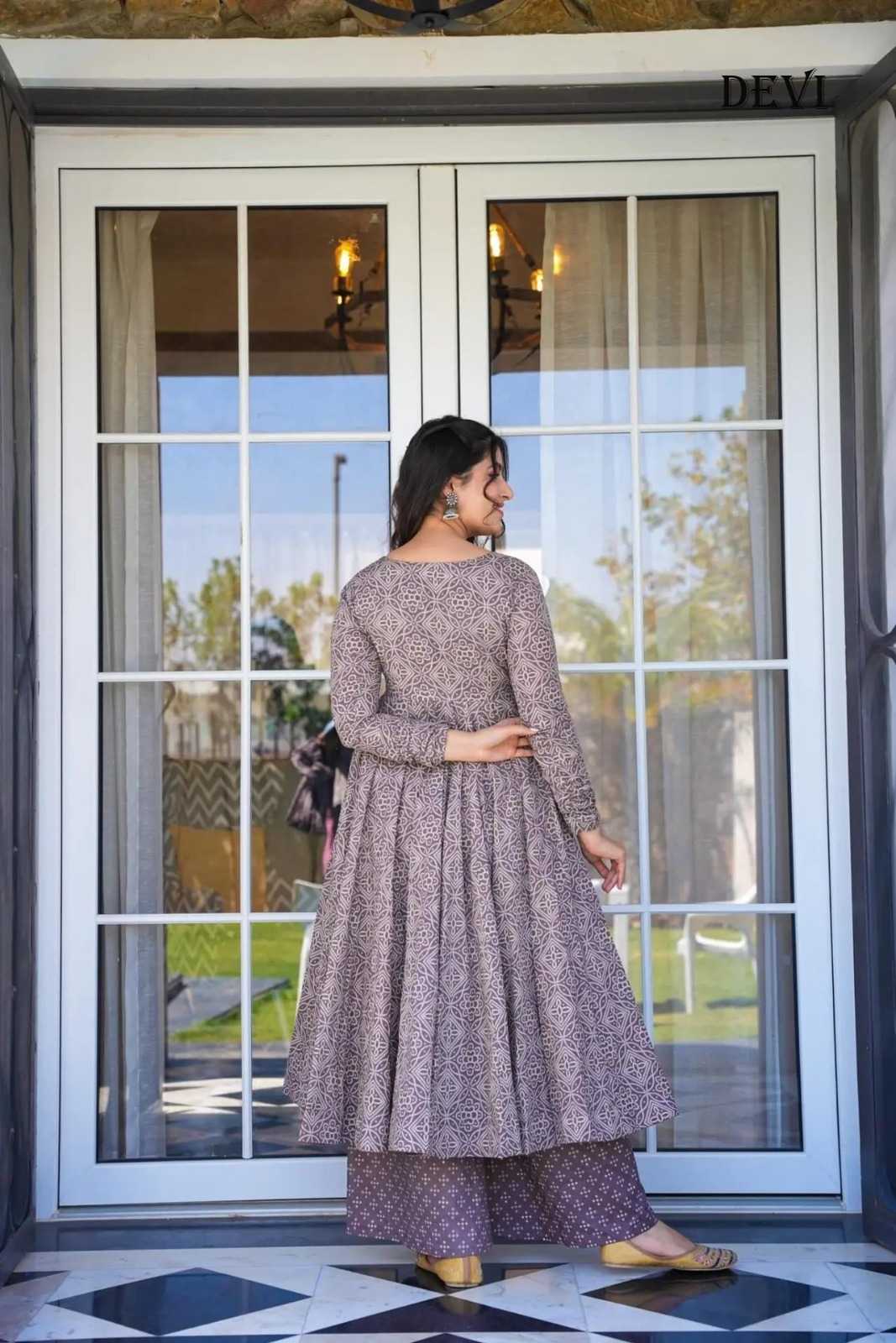 Soft Cotton Silk Printed Gown