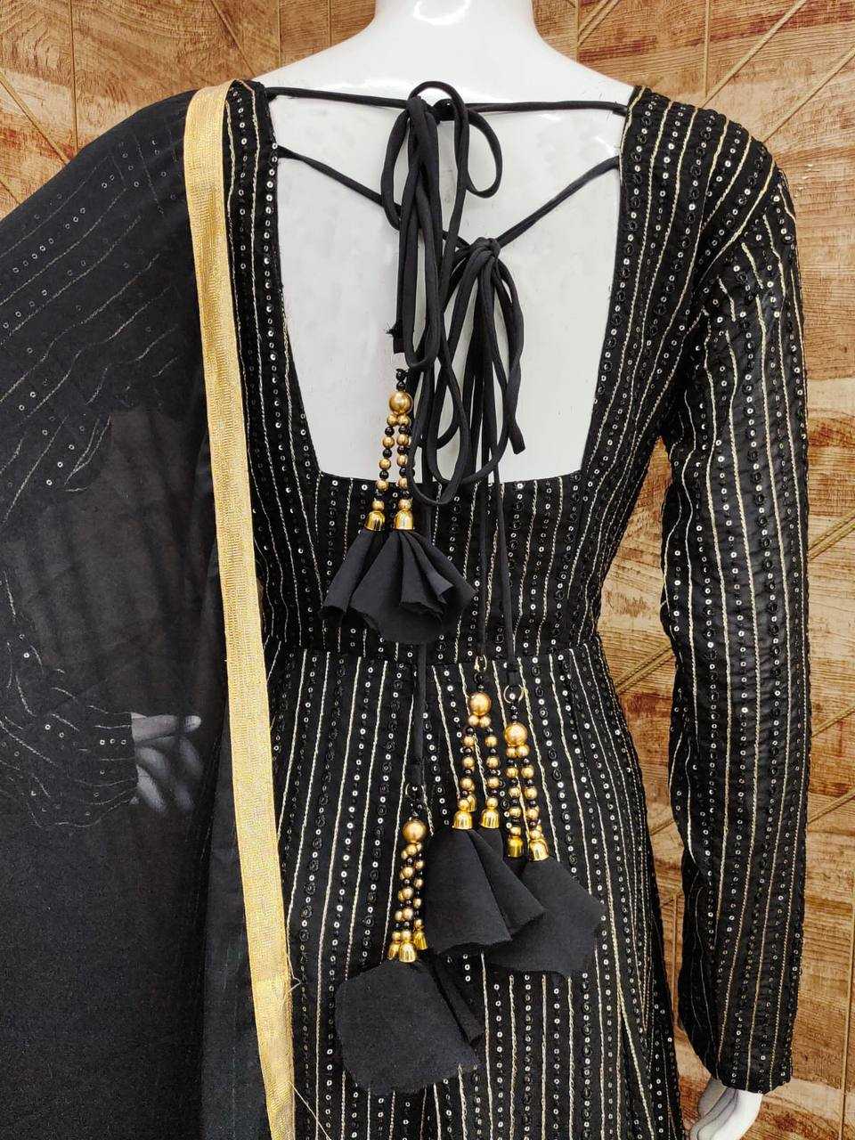 Faux Georgette Embroidery Gown