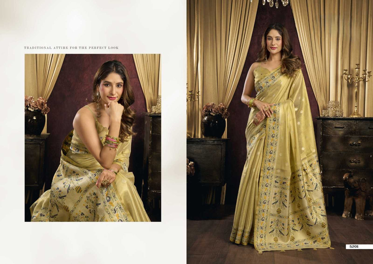 Gobuni Saira Tissue Silk Traditional Saree