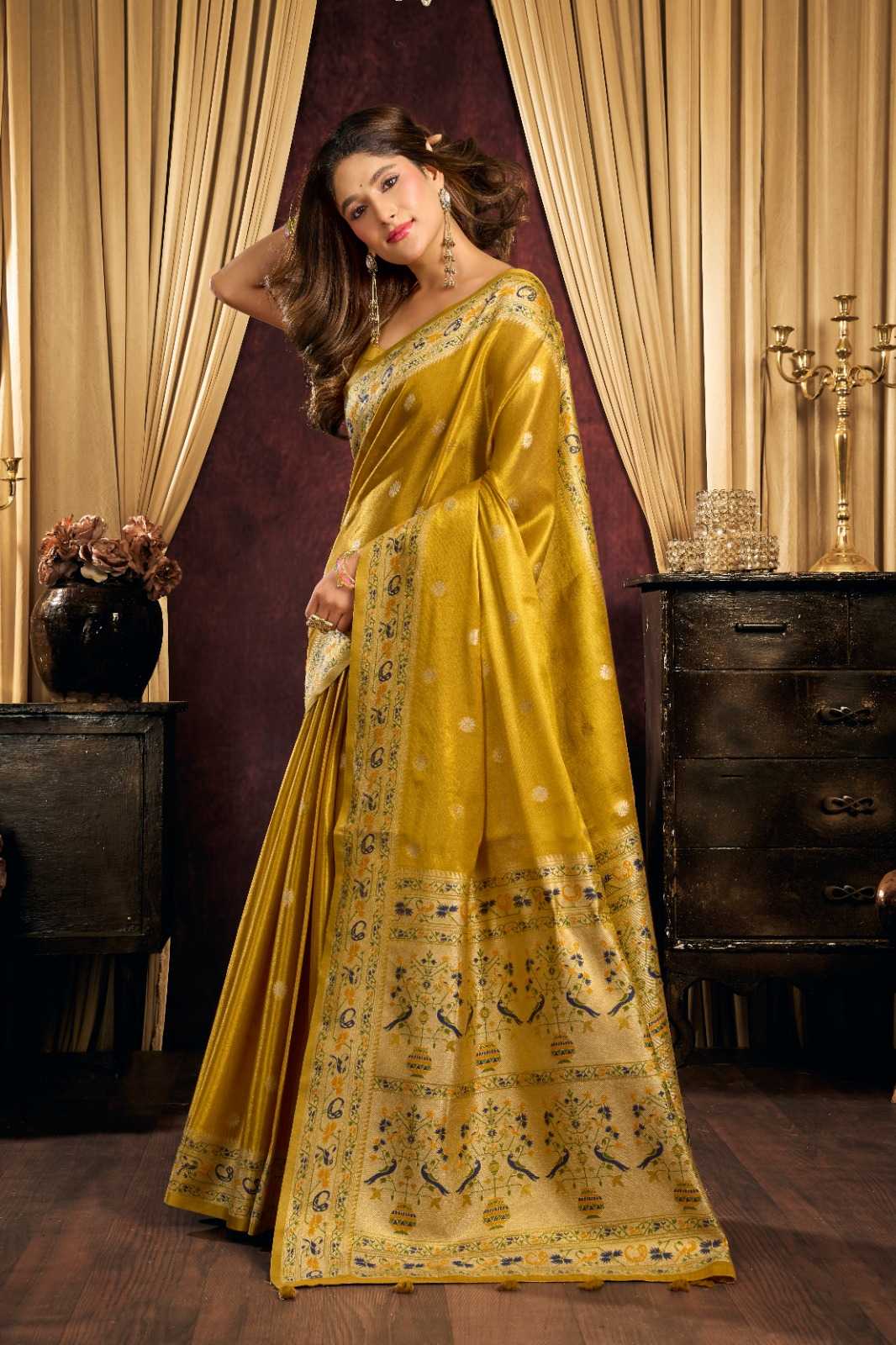 Gobuni Saira Tissue Silk Traditional Saree