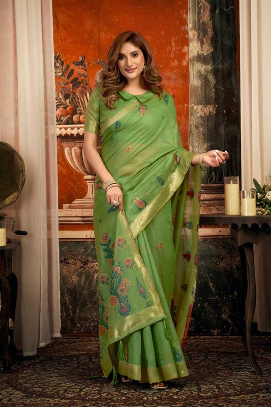 Gobuni Sejal Cotton Fancy Saree