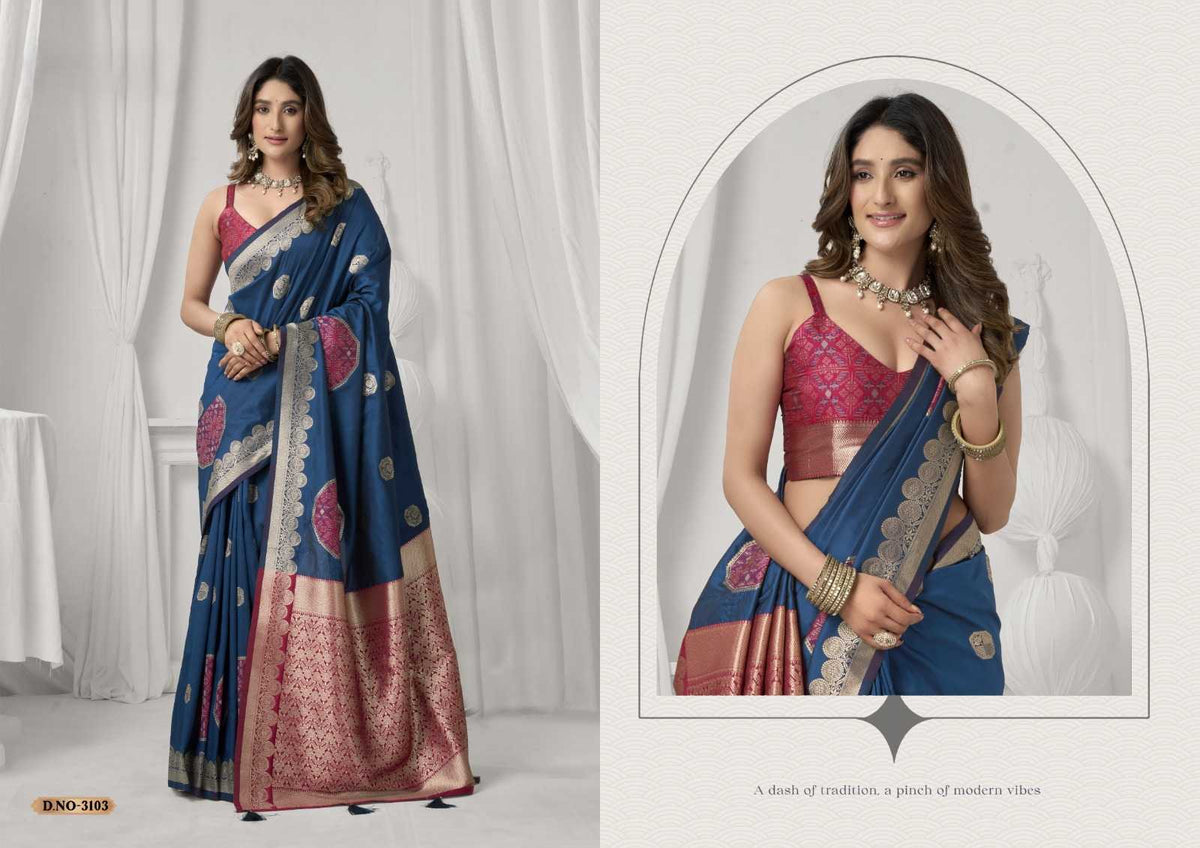 Gobuni Shraddha Soft Silk Heavy Saree