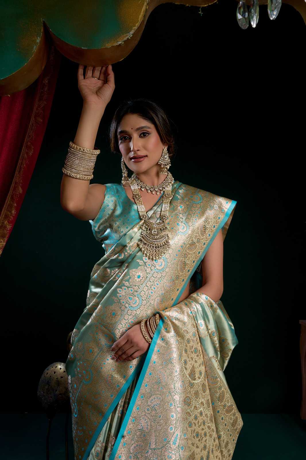 Gobuni Shreemati Satin Silk Traditional Saree