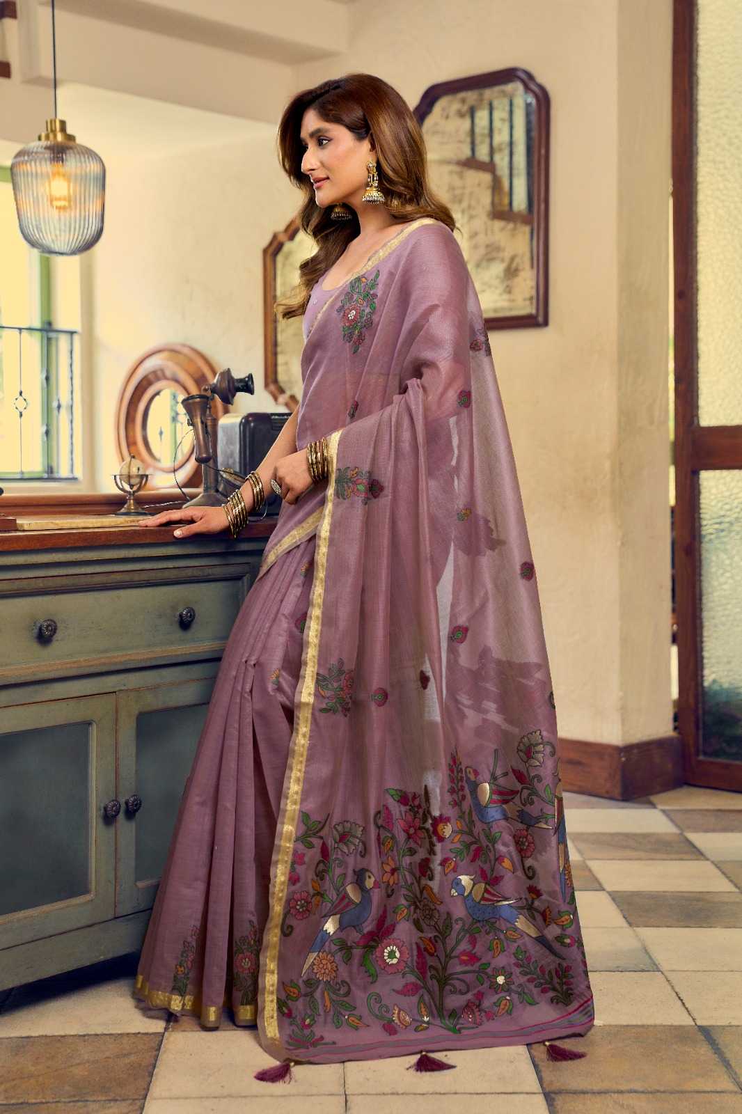 Gobuni Shreya Cotton Fancy Saree