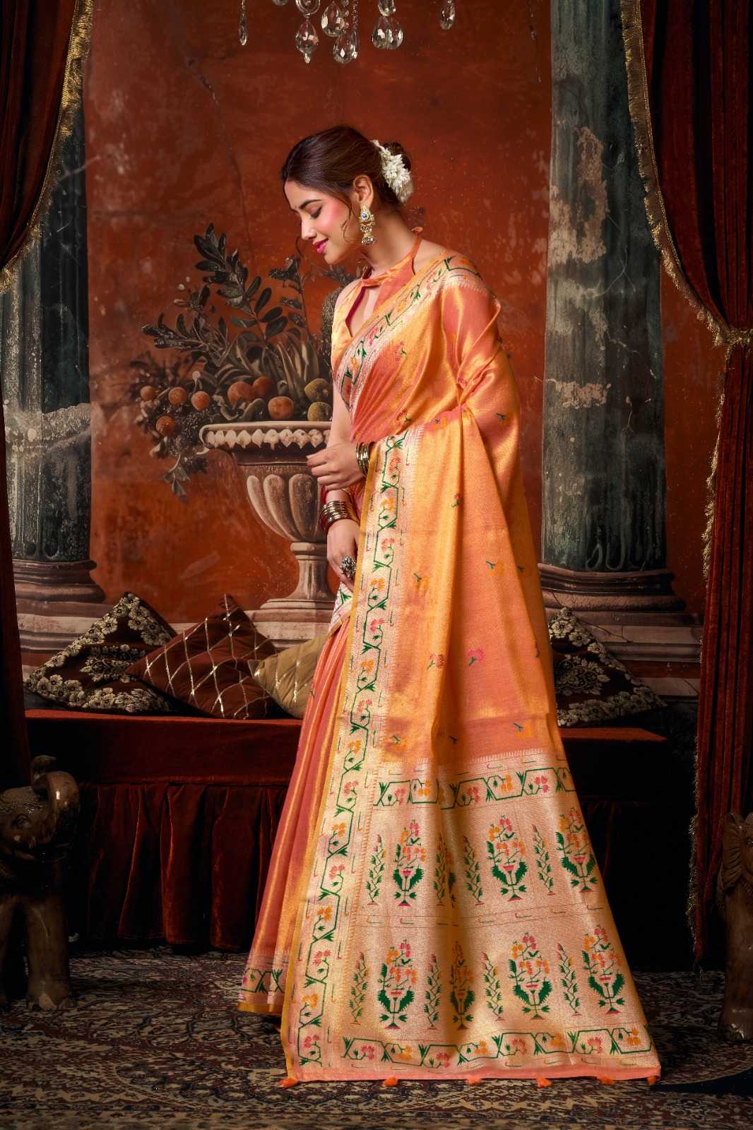 Tissue Silk Party Wear Saree