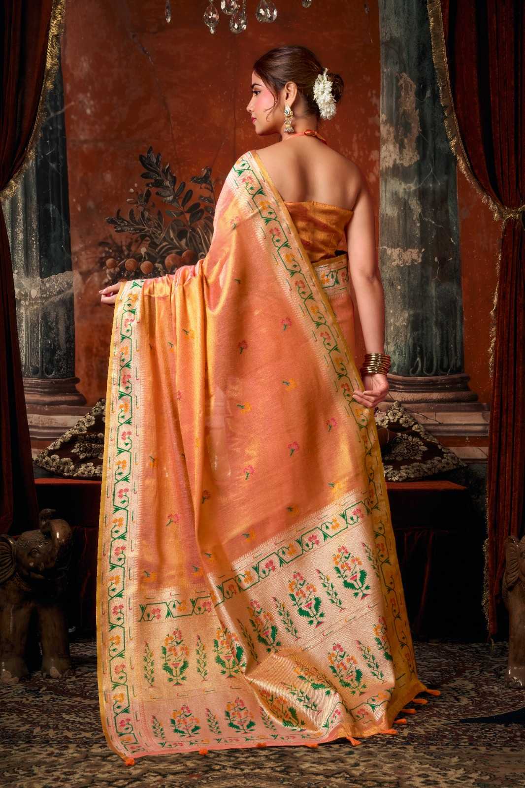 Tissue Silk Party Wear Saree