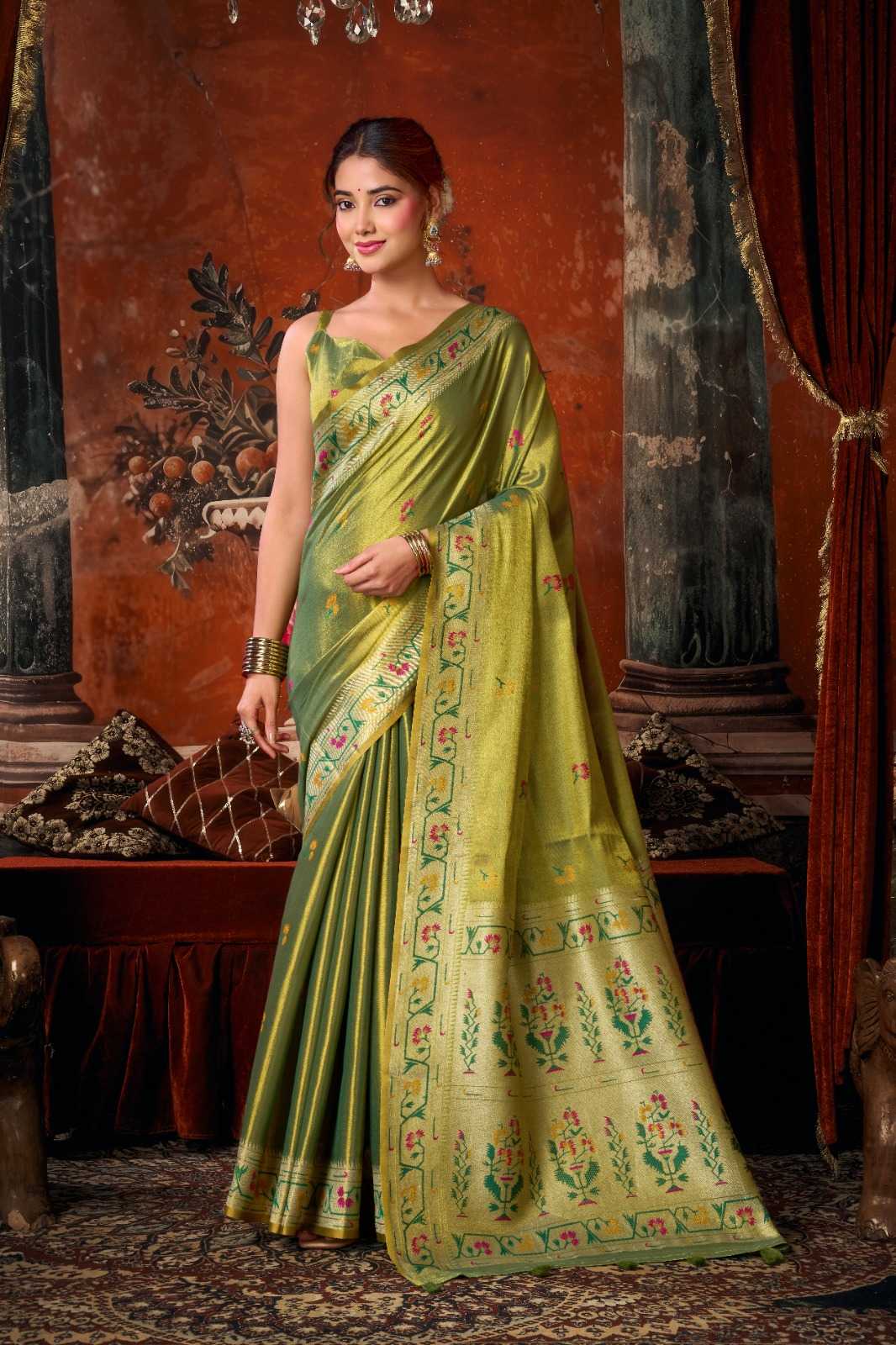 Tissue Silk Party Wear Saree