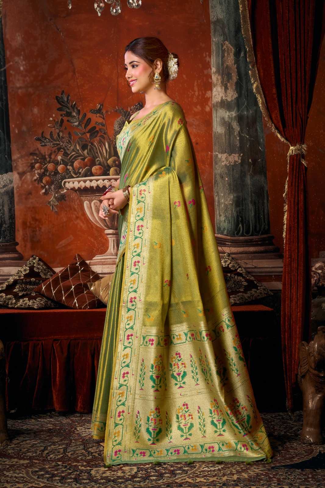 Tissue Silk Party Wear Saree