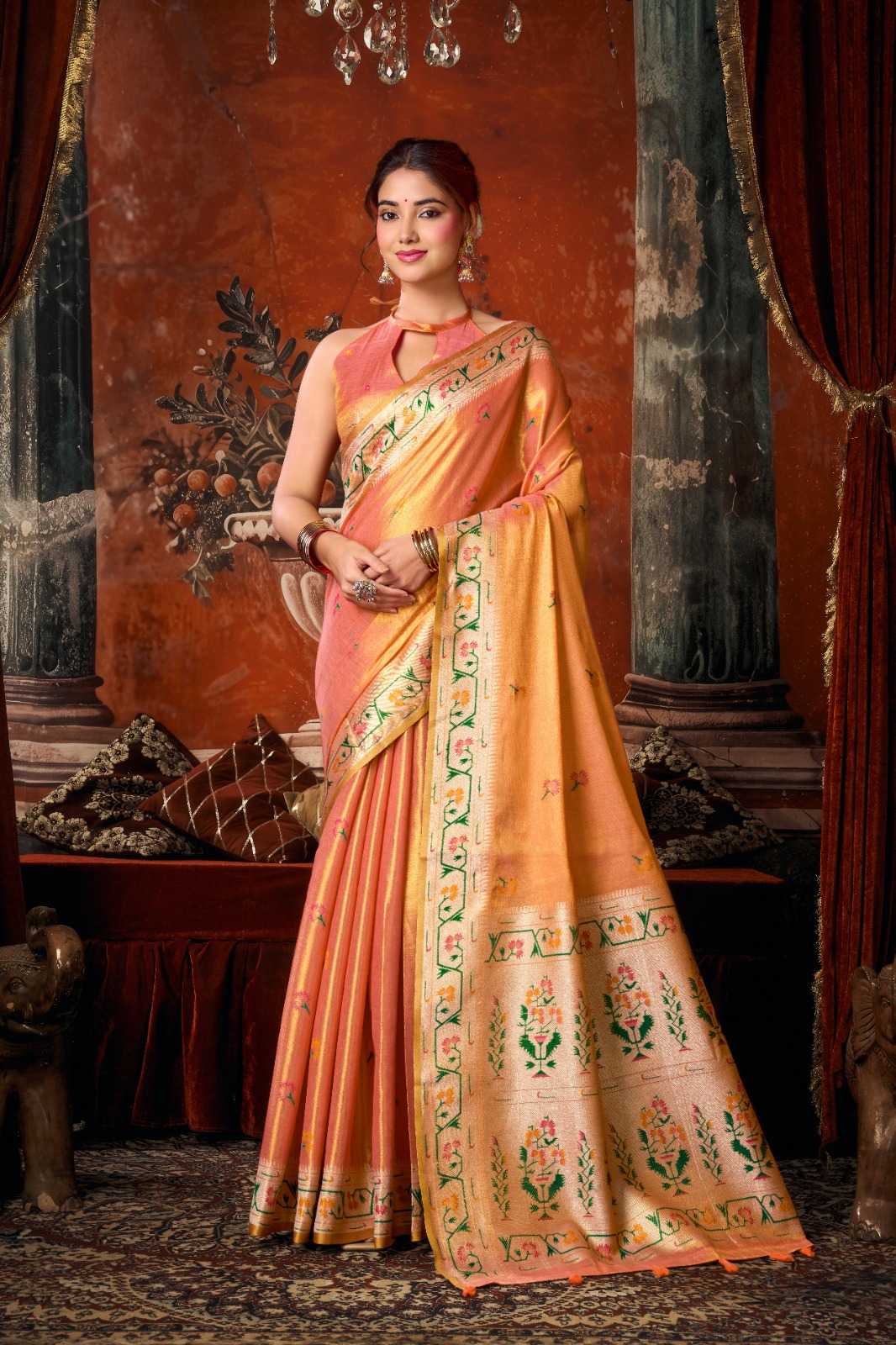 Tissue Silk Party Wear Saree