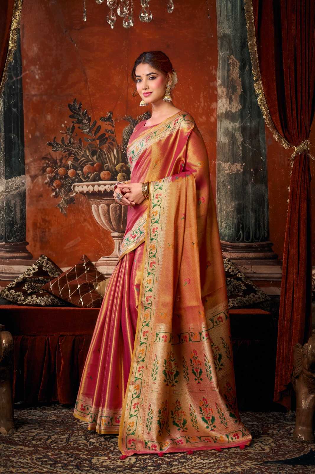 Tissue Silk Party Wear Saree