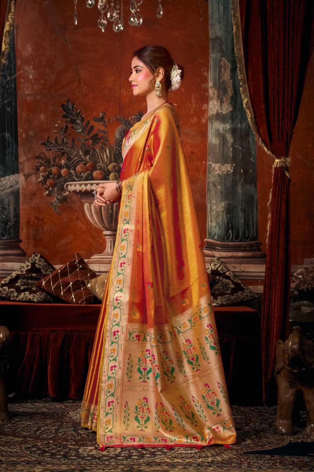 Tissue Silk Party Wear Saree