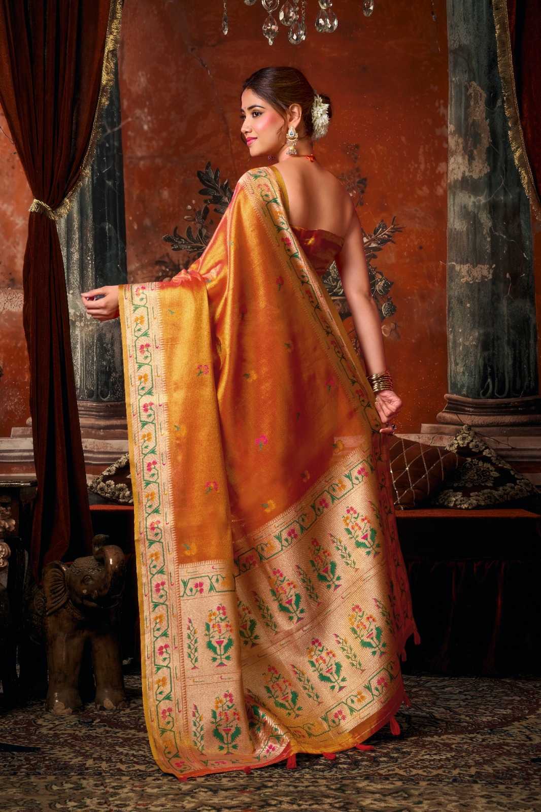 Tissue Silk Party Wear Saree