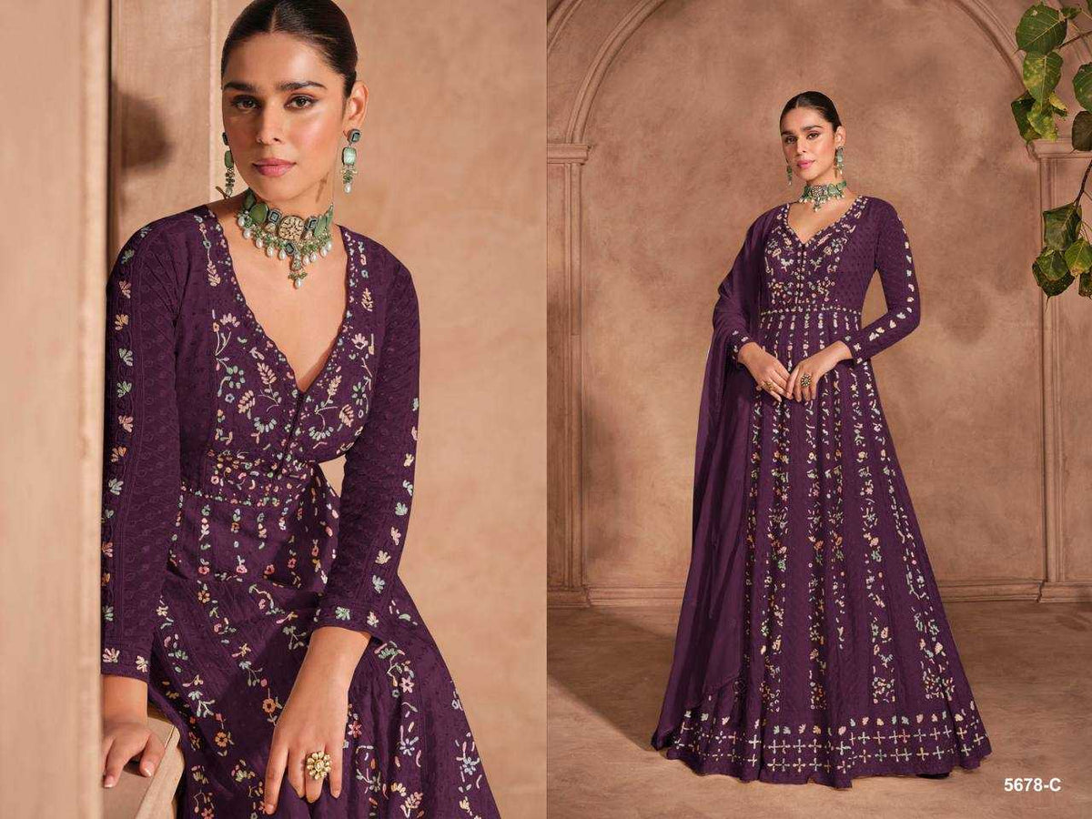Izhaar Chinon Fancy Gown