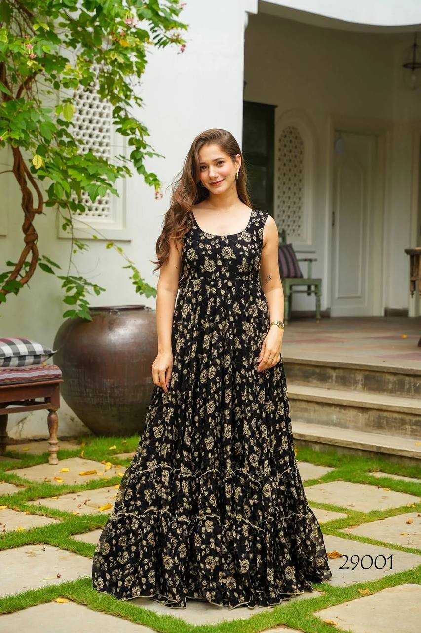 Lucaya Georgette Printed Gown