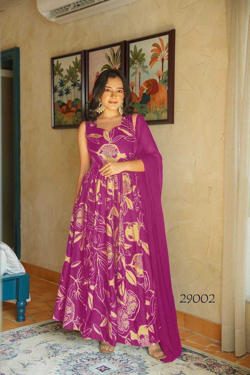 Lucaya Georgette Printed Gown