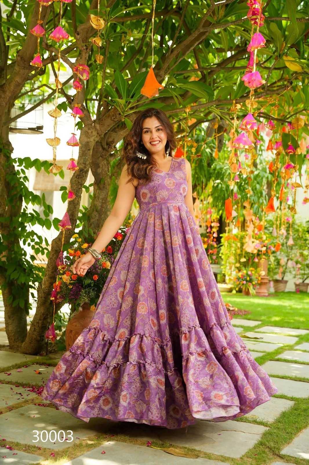 Lucaya Chinon Printed Gown