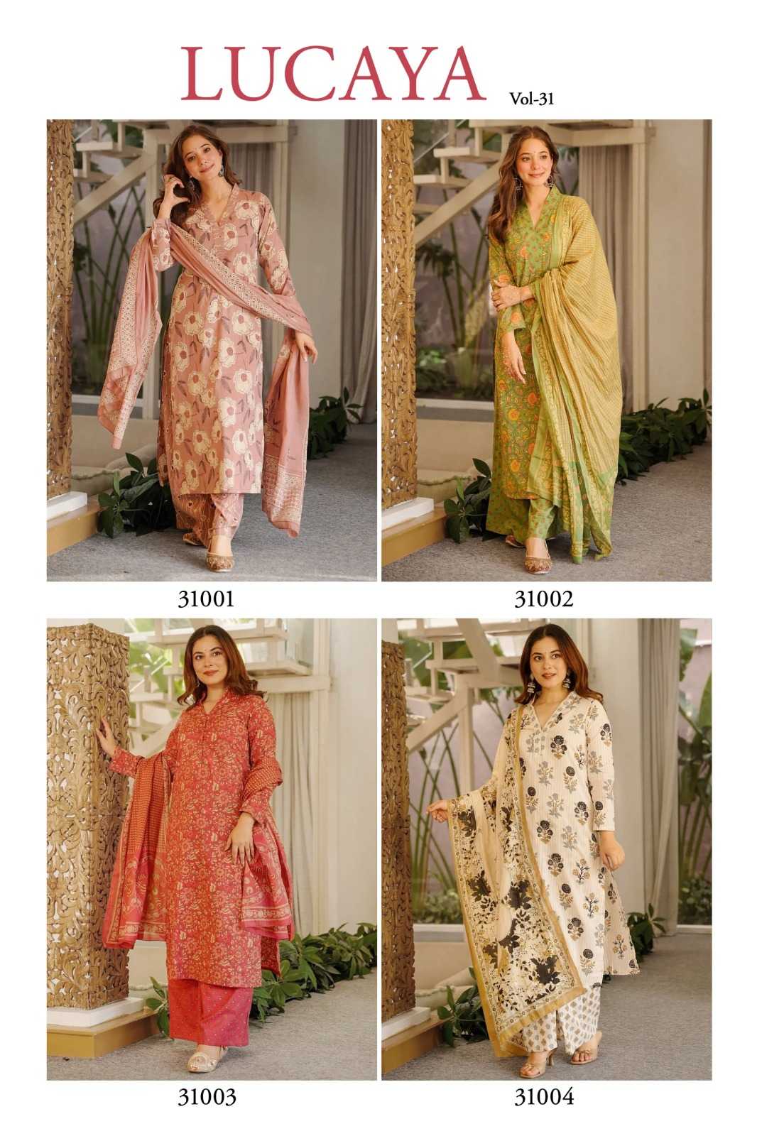Lucaya Cotton Cambric Printed Suit