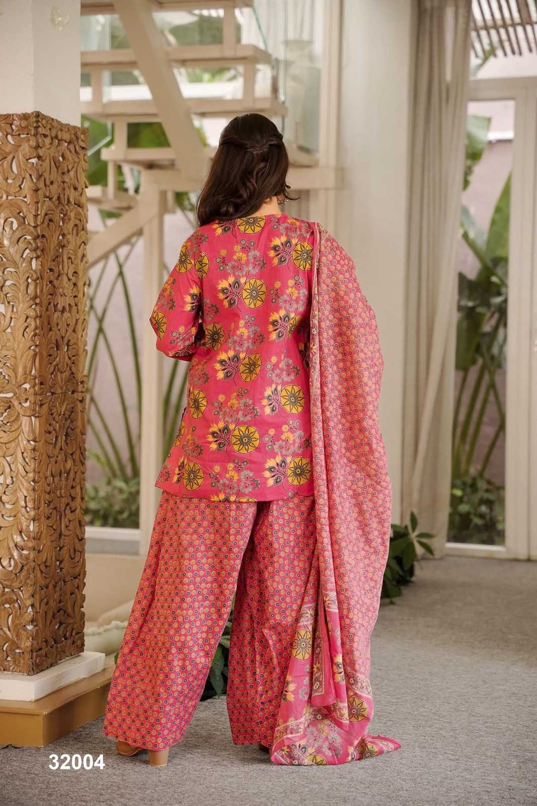Lucaya Cotton Cambric Printed Suit in Sky