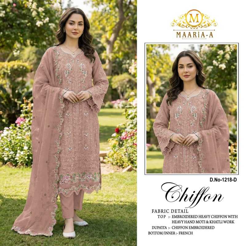 Maaria Chiffon Embroidery Suit