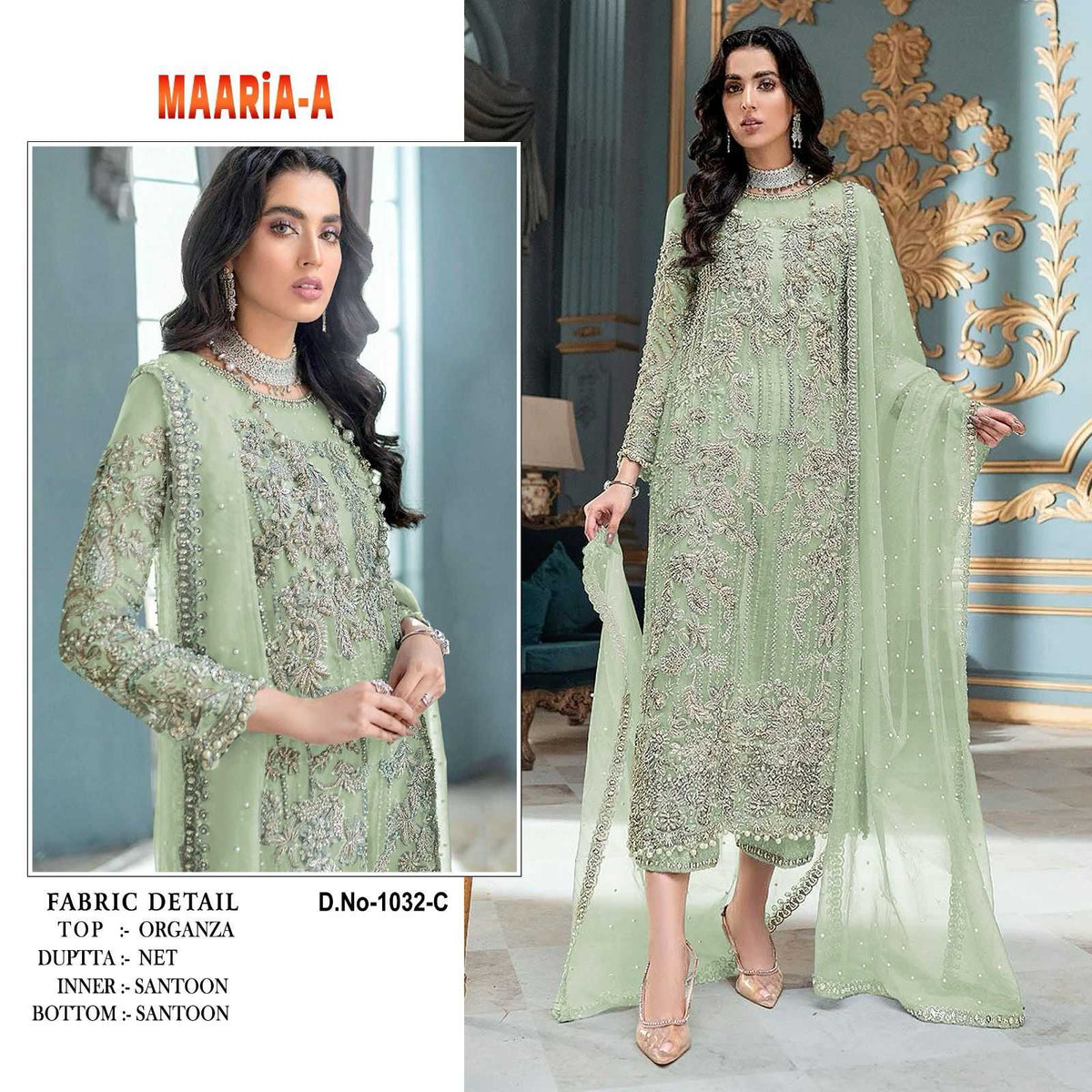 Maaria~a Organza Ladies Suit