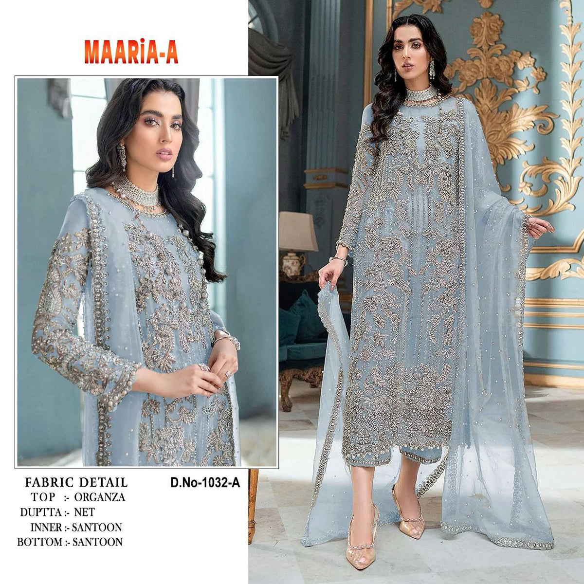 Maaria~a Organza Ladies Suit