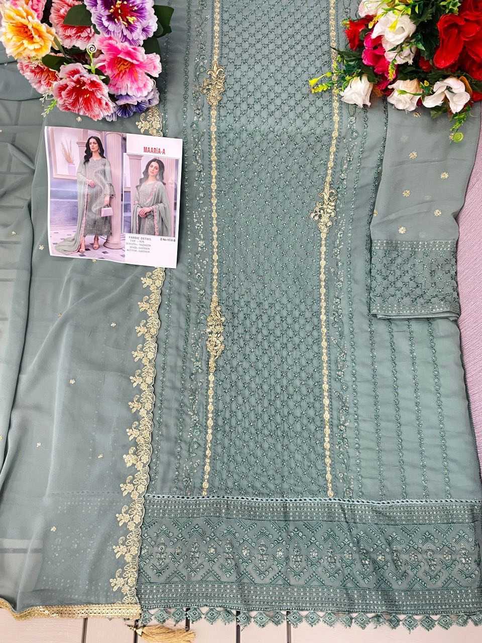 Maaria-a Faux Georgette Suit