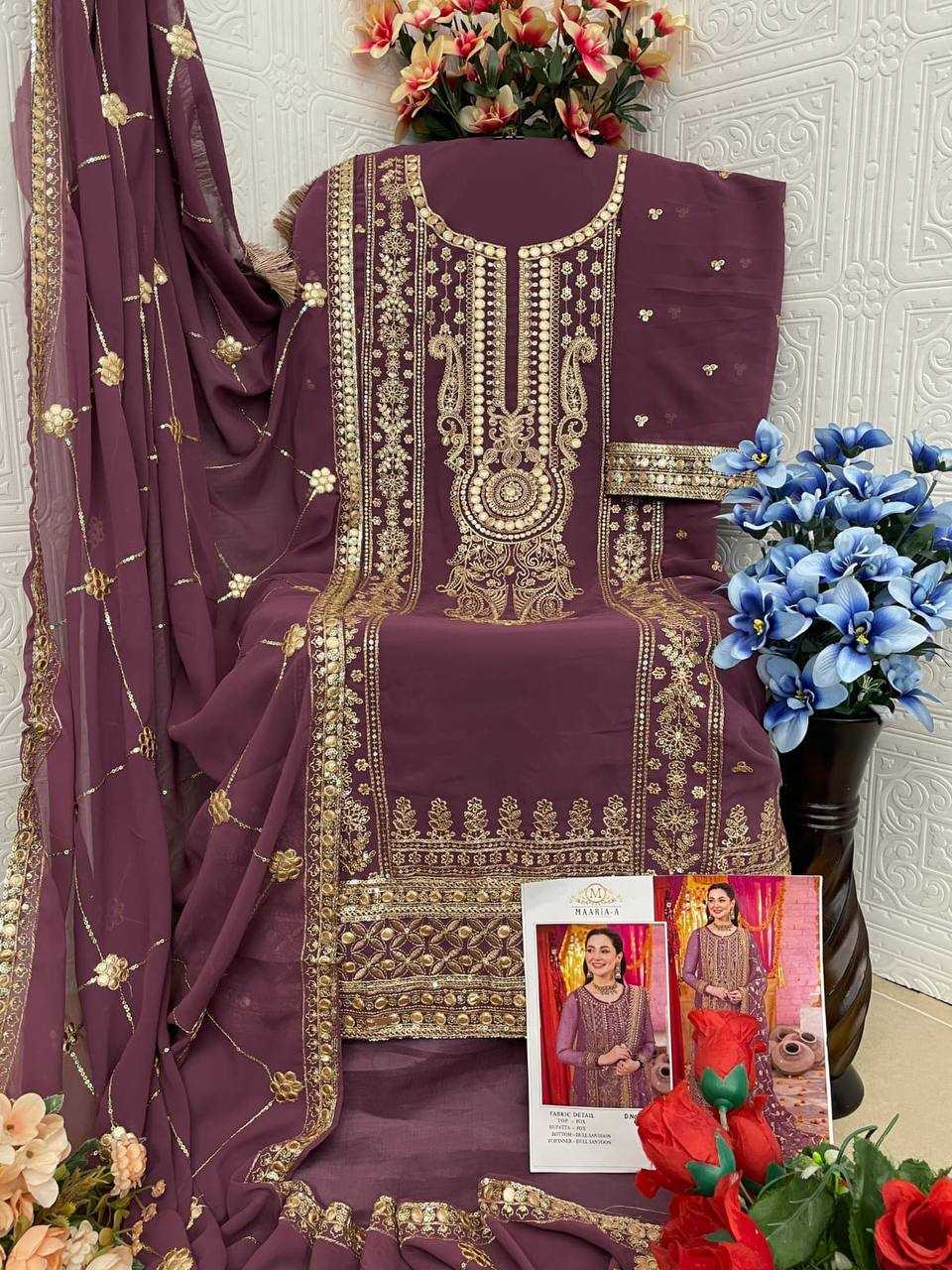 Maaria~a Faux Georgette Ladies Suit