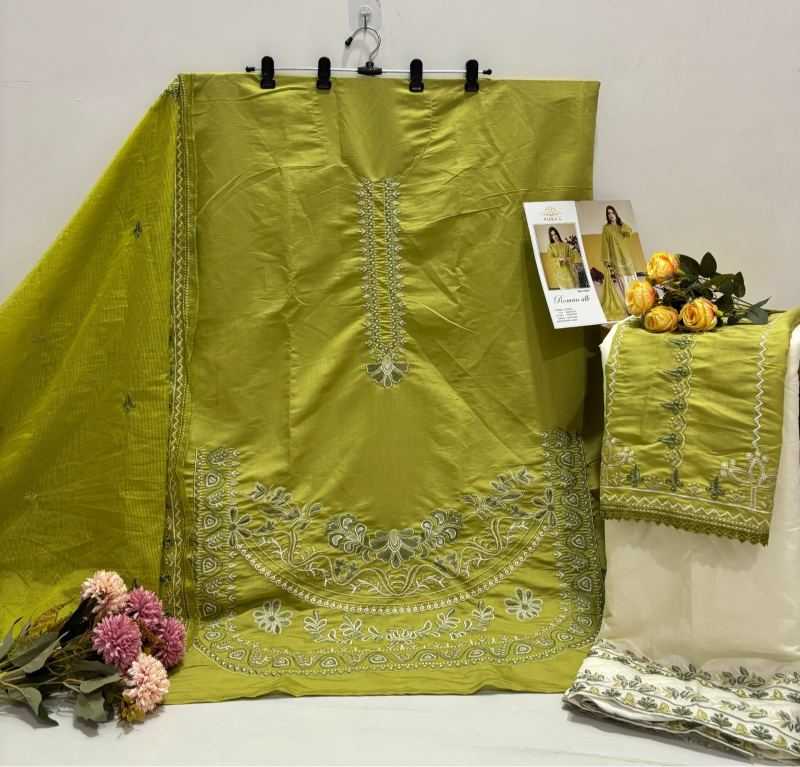 Maaria Heavy Roman Silk Embroidery Suit