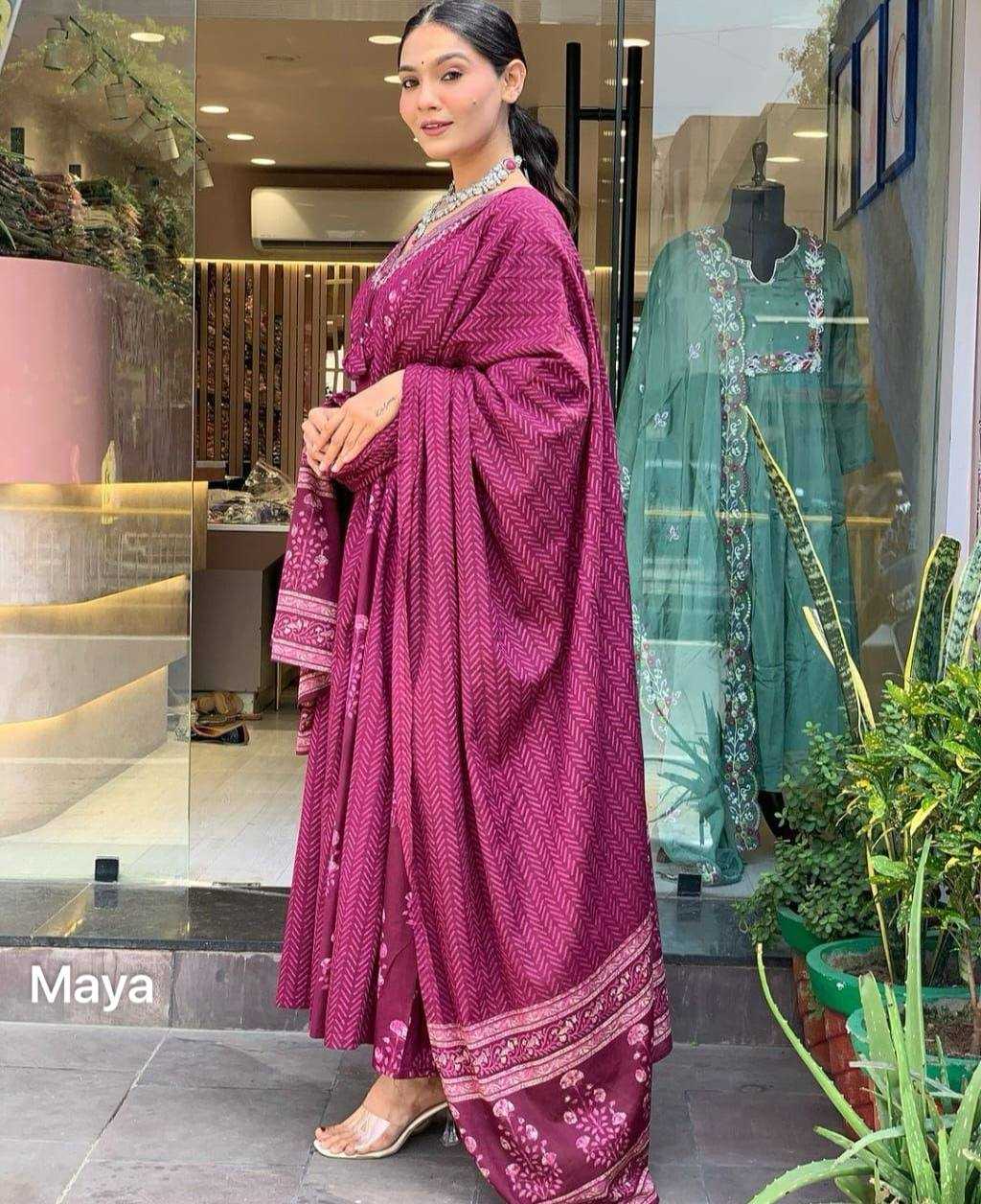 Maya Heavy Rayon Embroidery Suit