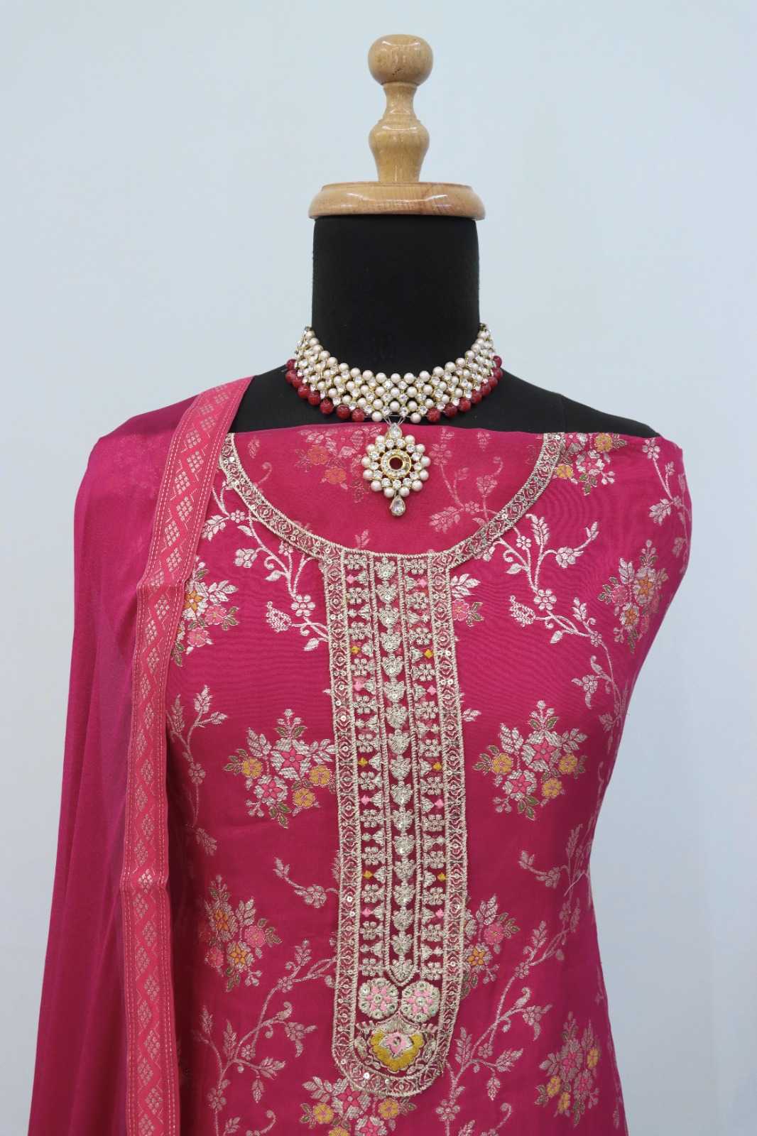 Meena Pure Viscos Embroidery Suit
