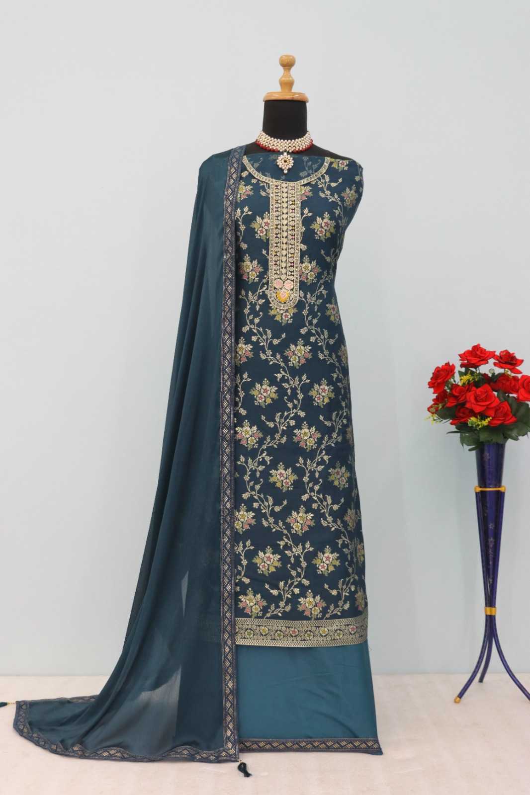 Meena Pure Viscos Embroidery Suit