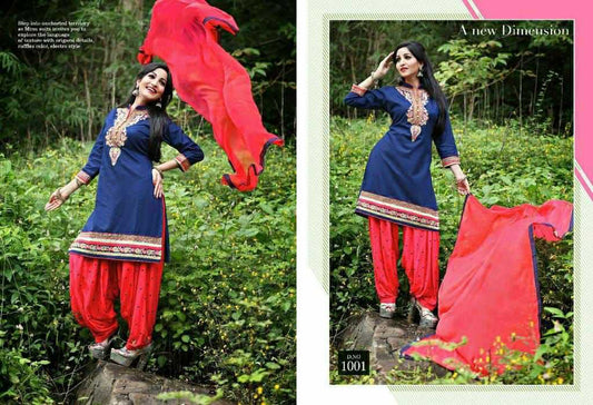 Patiyala Cotton Embroidery Suit