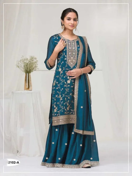 Pavitra Heavy Silk Embroidery Suit
