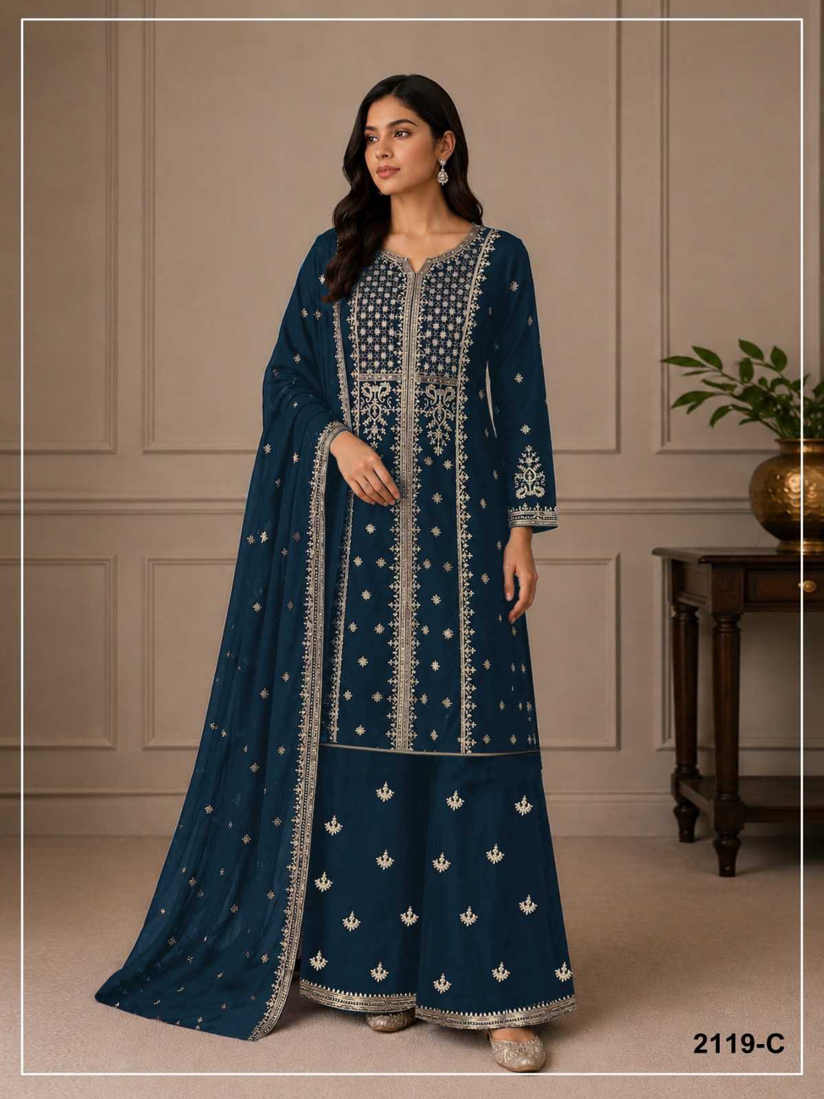 Pavitra Faux Georgette Saree