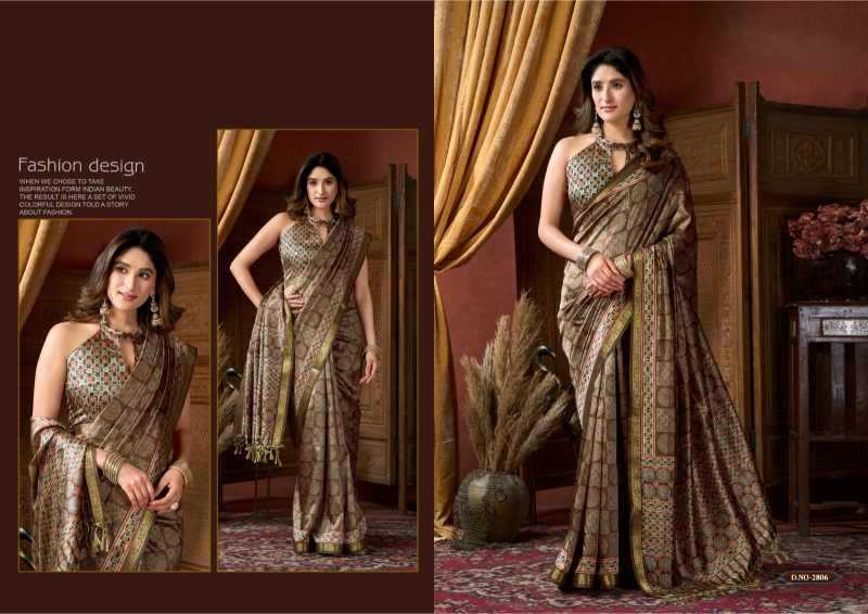 Saamaira Heavy Silk Printed Saree