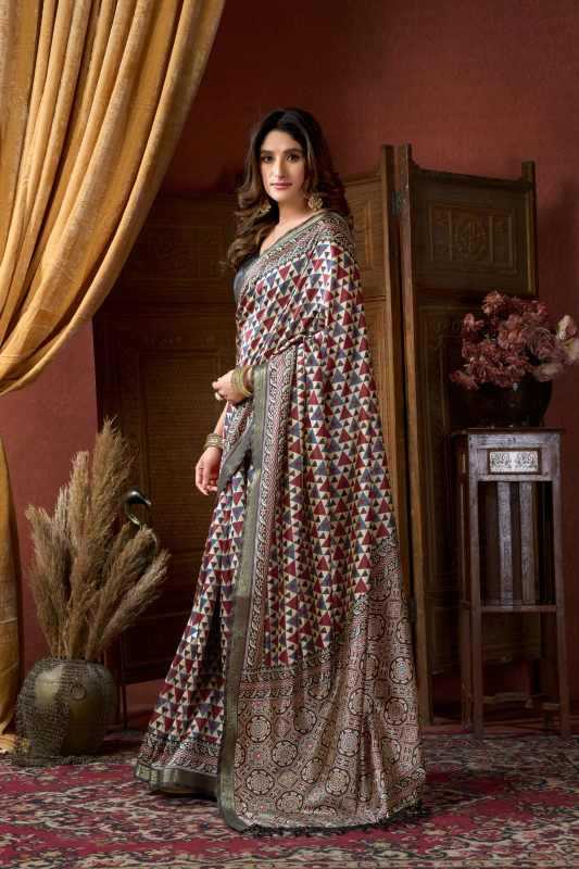 Saamaira Heavy Silk Printed Saree