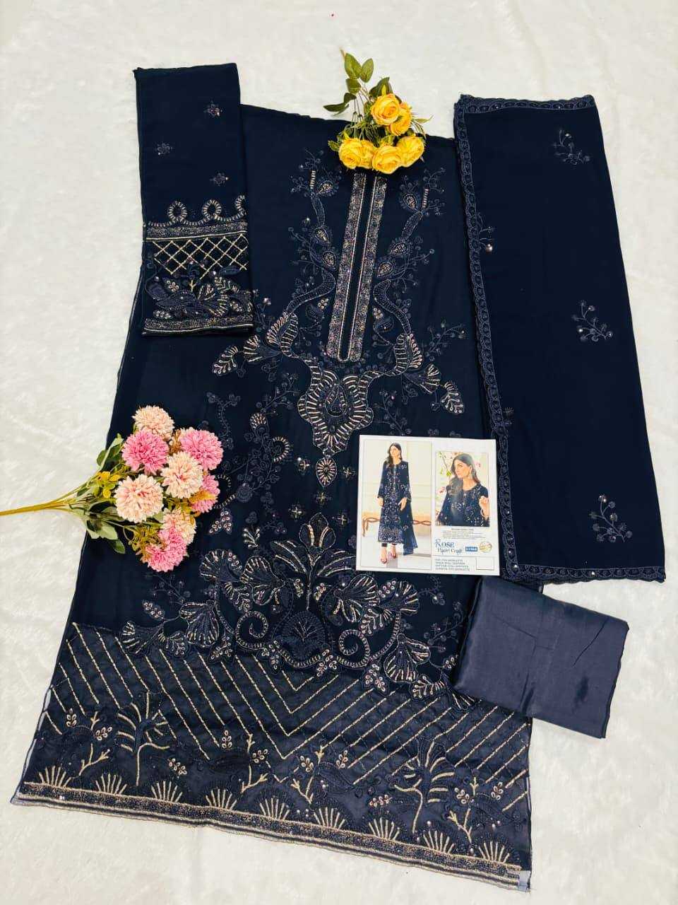 Shanaya Faux Georgette Embroidery Suit
