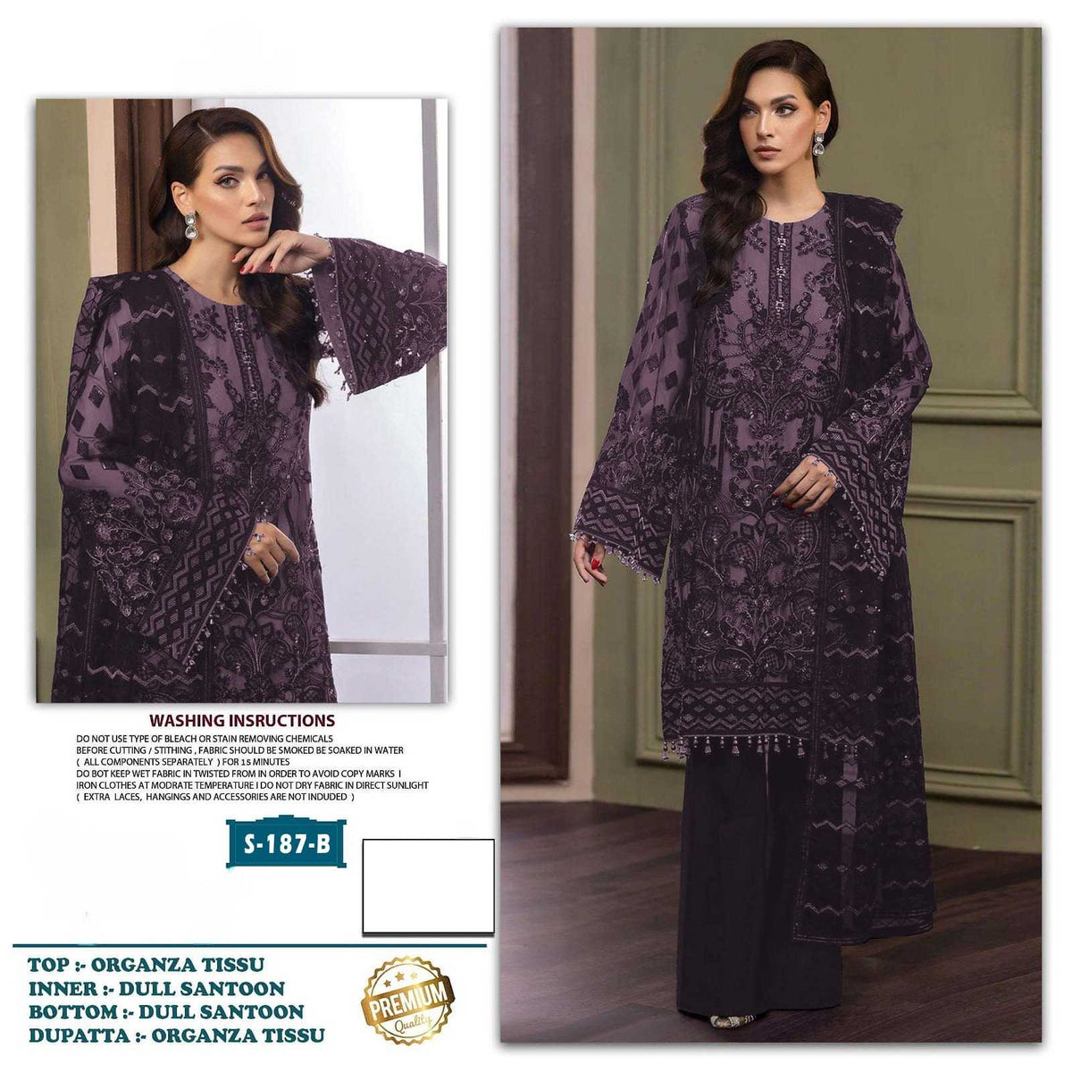 Shanaya Organza Silk Ladies Suit