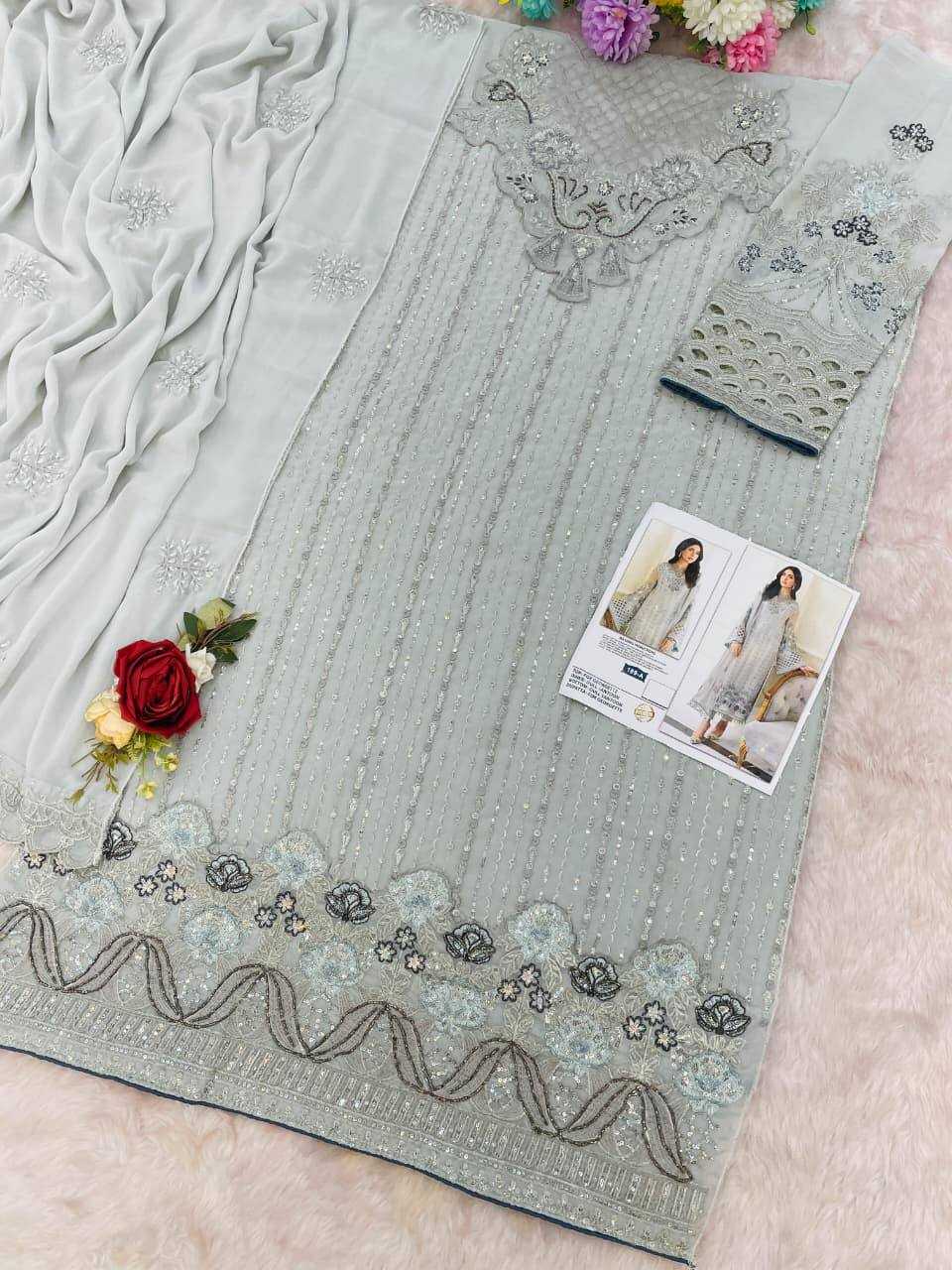 Shanaya Faux Georgette Embroidery Suit in Beige