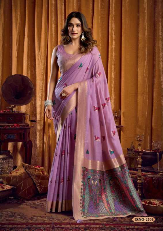 Shruti Khadi Cotton Jacquard Saree