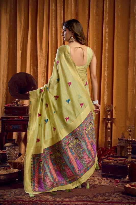Shruti Khadi Cotton Jacquard Saree