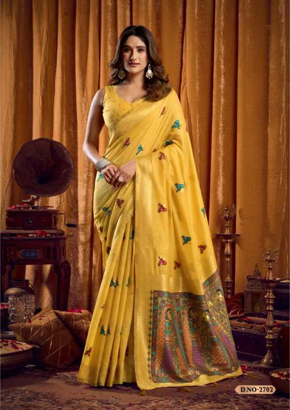 Shruti Khadi Cotton Jacquard Saree