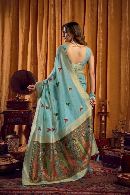Shruti Khadi Cotton Jacquard Saree