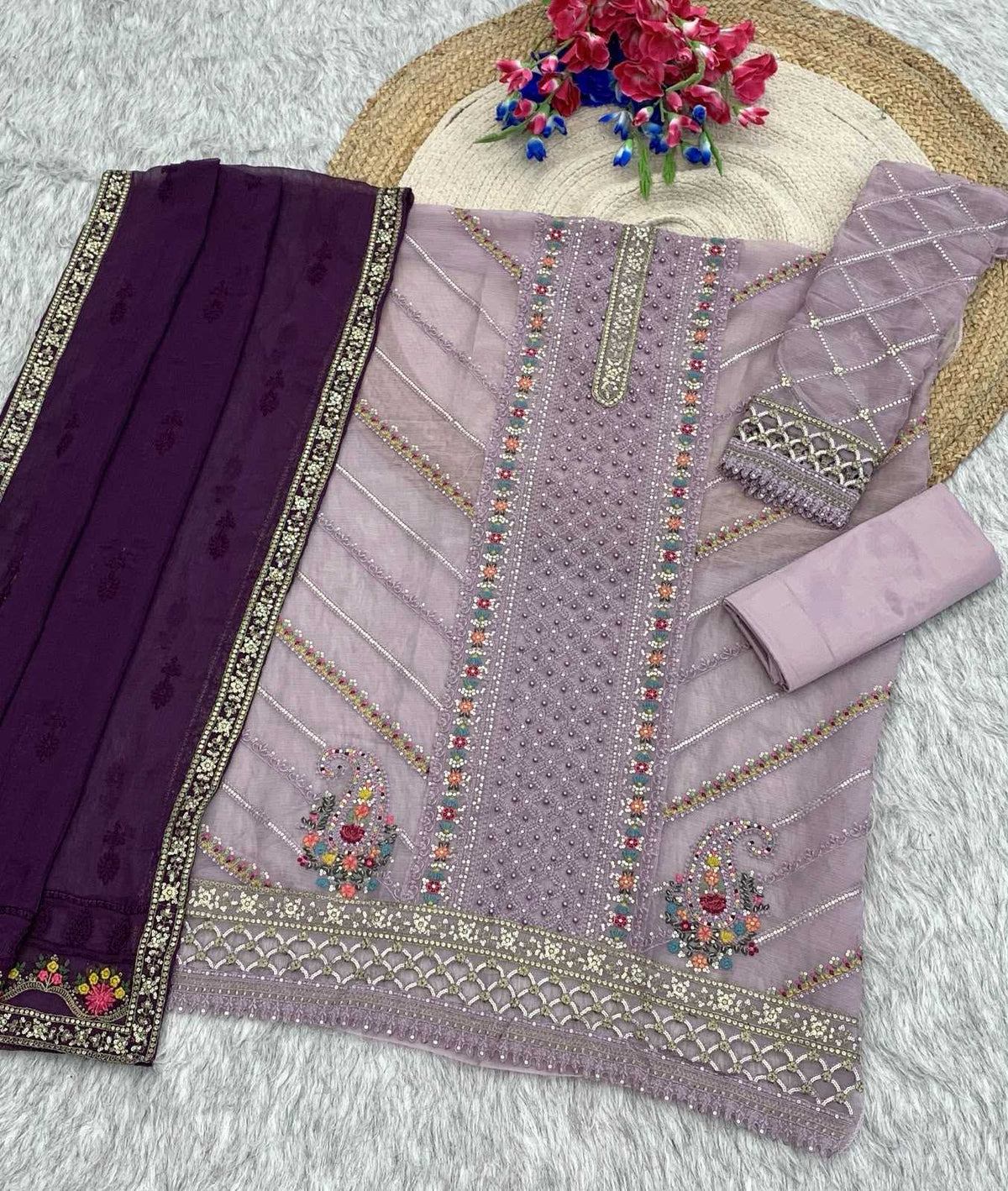 Chiffon Ladies Suit