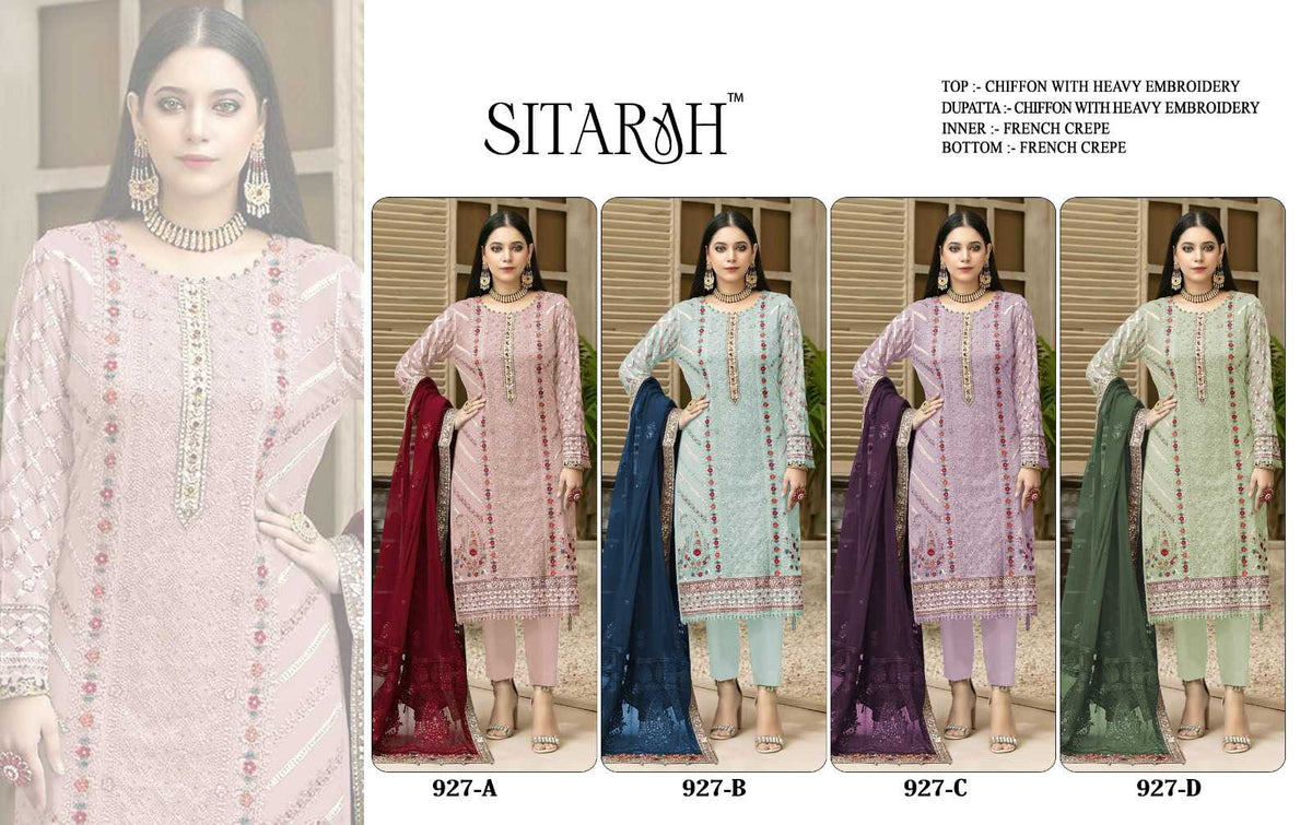 Chiffon Ladies Suit